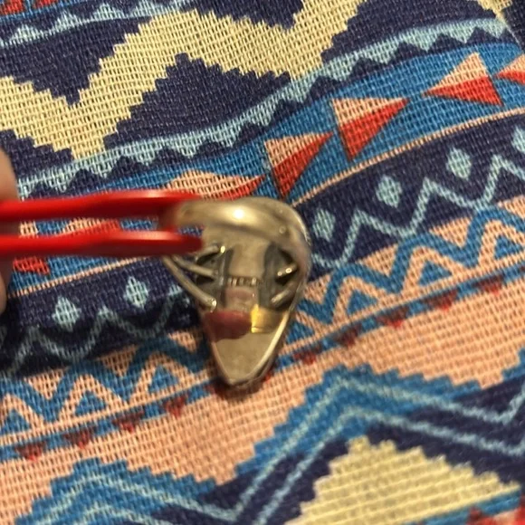 Pink conch sterling silver ring - Picture 5 of 9